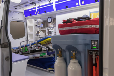تجهیز تیپ های مختلف آمبولانس اورژانس به وسایل پزشکی